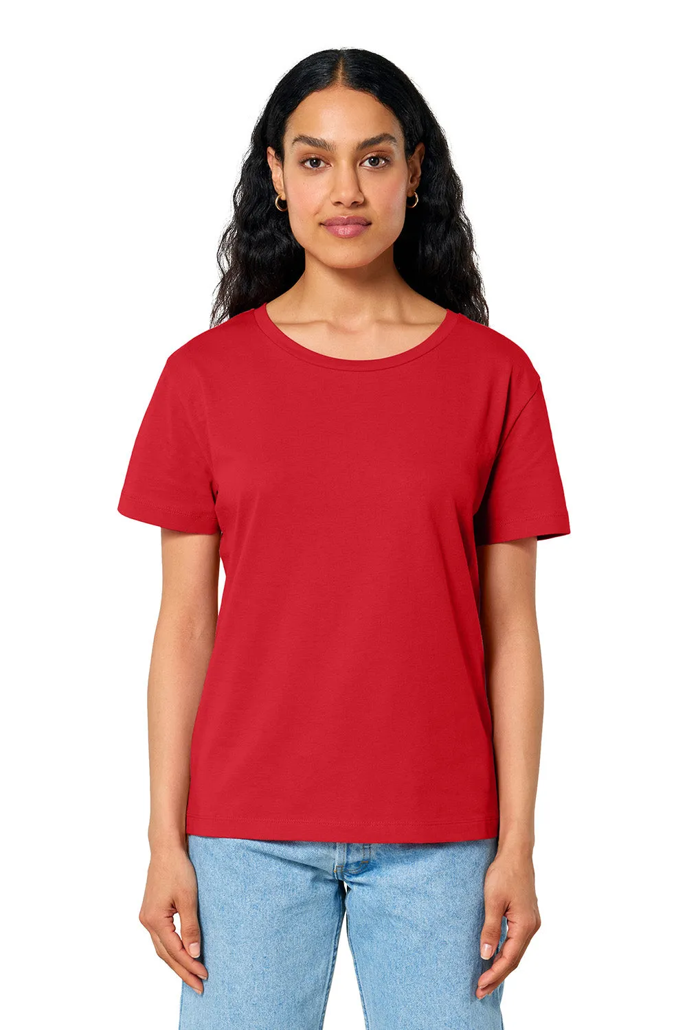 Stanley/Stella Womens Serena Short Sleeve Scoop Neck T-Shirt - Red Clothing Stanley-Stella