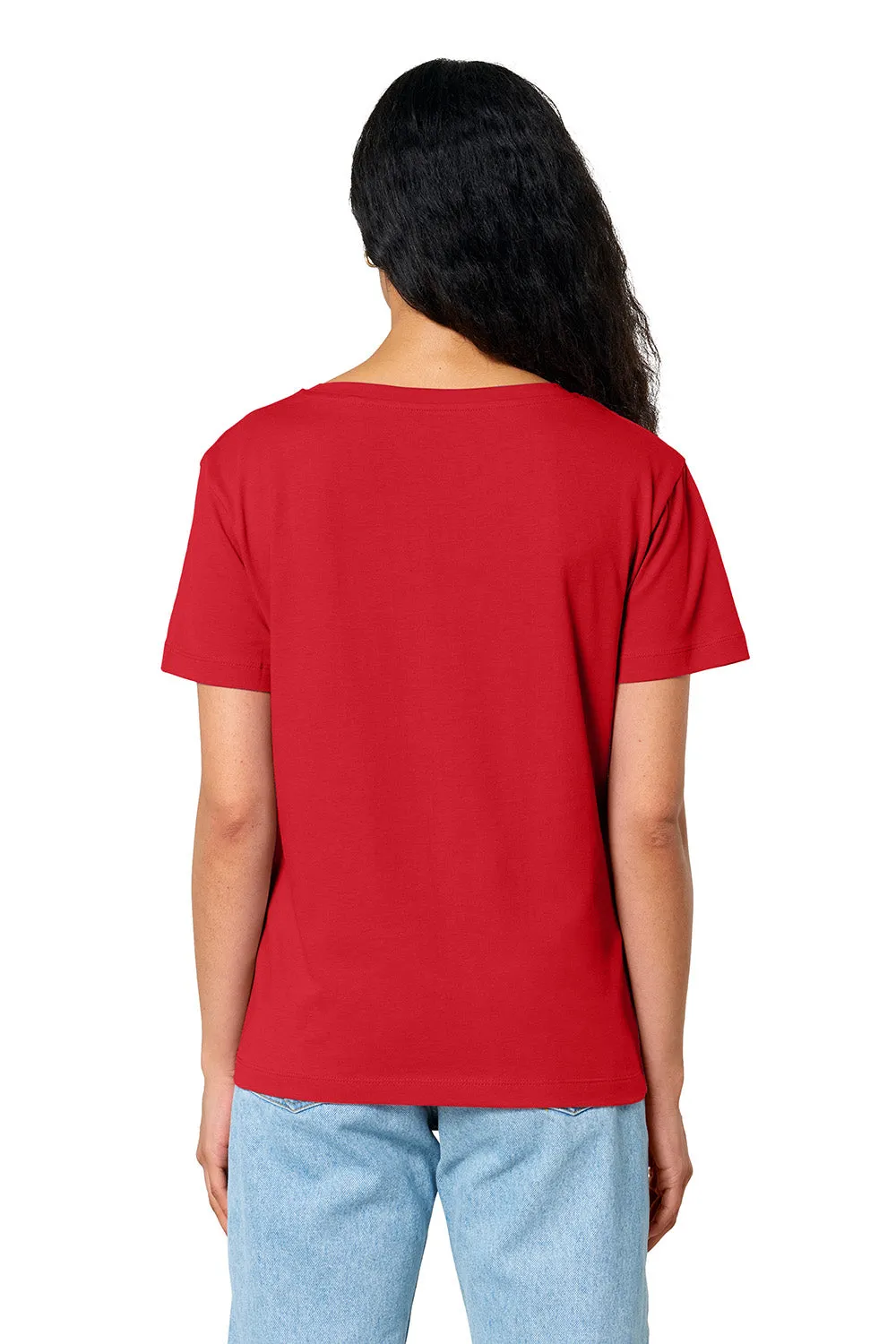 Stanley/Stella Womens Serena Short Sleeve Scoop Neck T-Shirt - Red Clothing Stanley-Stella
