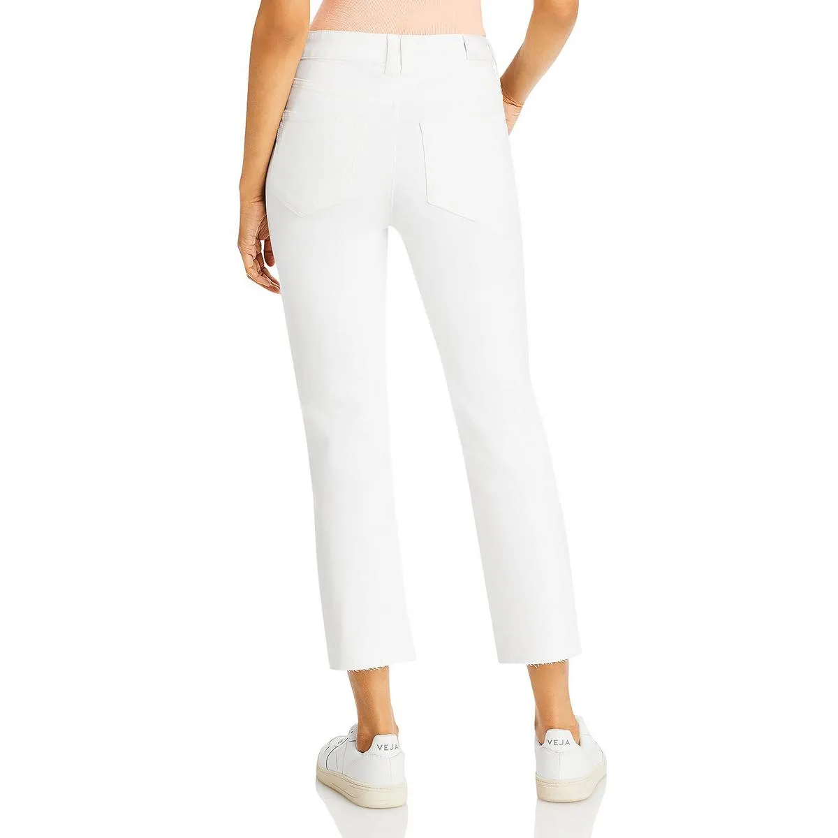 Stella Womens Denim Raw Hem Cropped Jeans