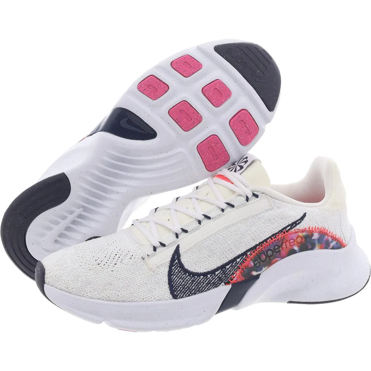 Superrep Go 3 Flyknit  Womens Performance Lifestyle Running Shoes