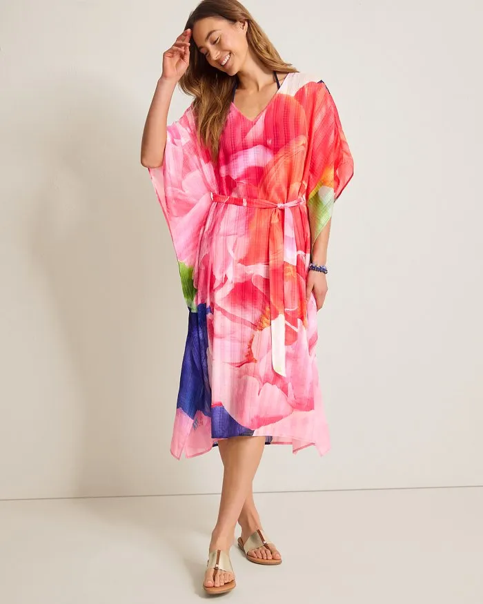 Tommy Bahama Artist Series Belted Caftan Cover Up - Touch Of Pink Tommy Bahama Clothing
