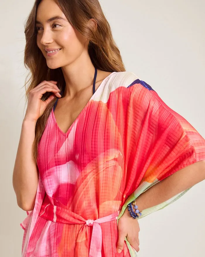 Tommy Bahama Artist Series Belted Caftan Cover Up - Touch Of Pink Tommy Bahama Clothing