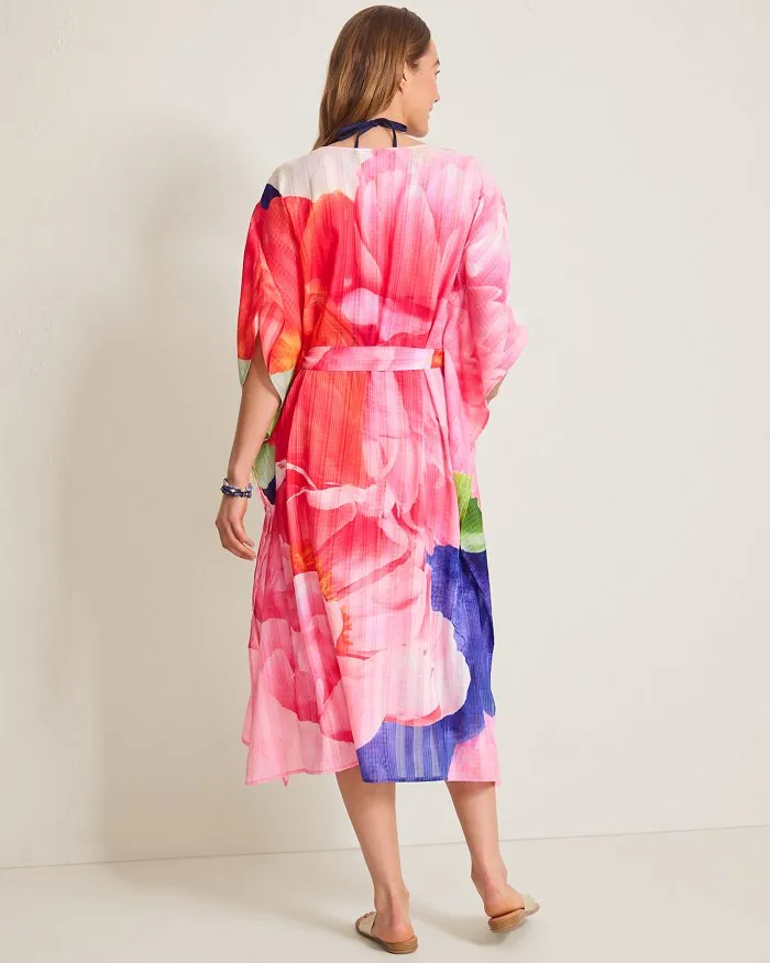 Tommy Bahama Artist Series Belted Caftan Cover Up - Touch Of Pink Tommy Bahama Clothing
