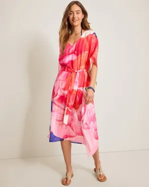 Tommy Bahama Artist Series Belted Caftan Cover Up - Touch Of Pink Tommy Bahama Clothing