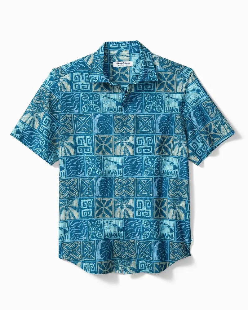 Tommy Bahama Bahama Coast Palm Tiles Camp Shirt