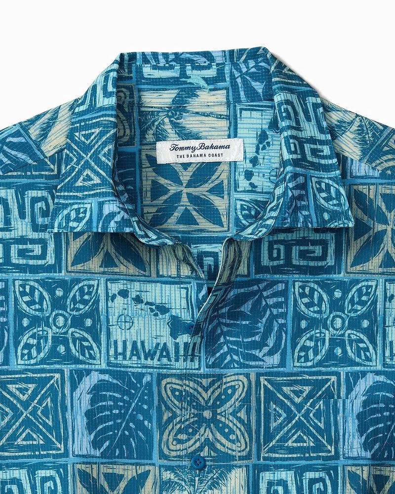 Tommy Bahama Bahama Coast Palm Tiles Camp Shirt