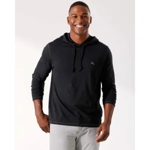 Tommy Bahama Bali Beach Hoodie Long Sleeve T-Shirt - Black Mens Tommy Bahama