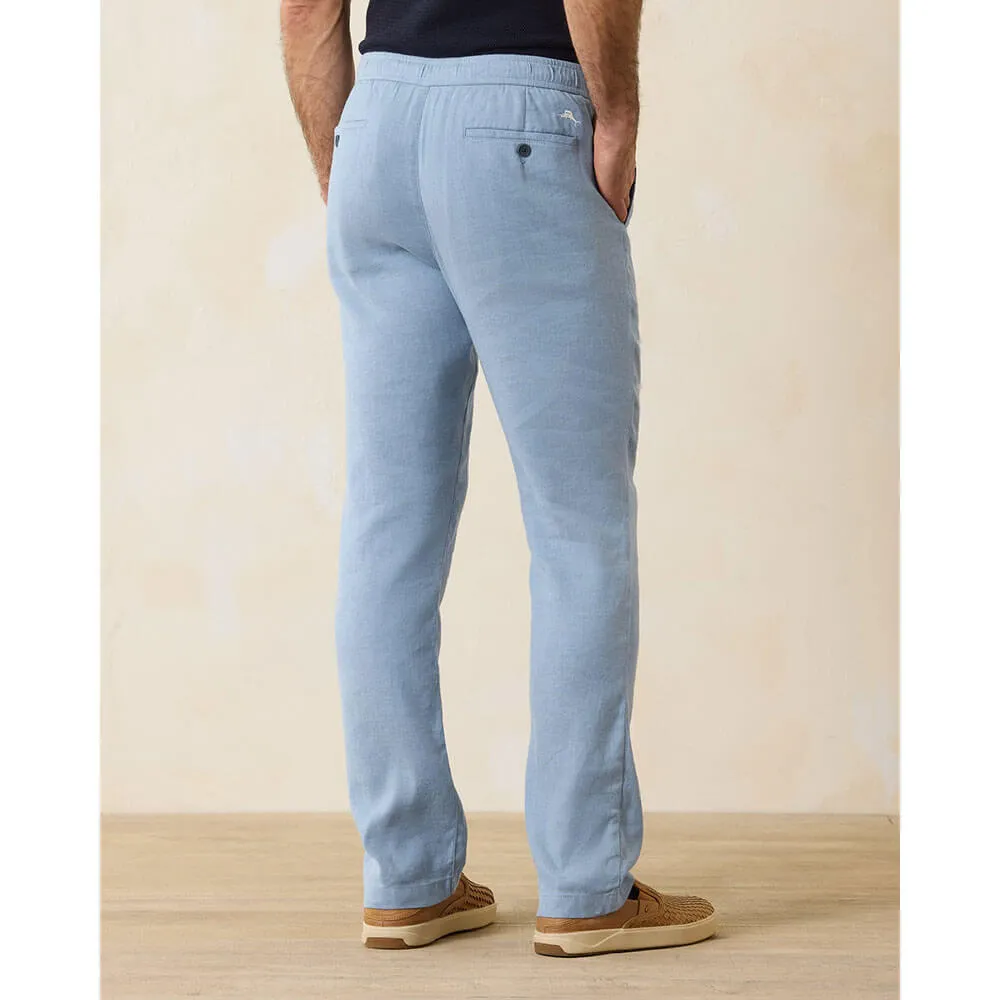 Tommy Bahama Beach Coast Linen Blend Pull On Pants - Port Side Blue Tommy Bahama Clothing