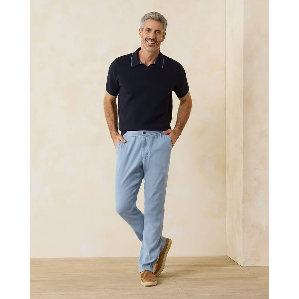 Tommy Bahama Beach Coast Linen Blend Pull On Pants - Port Side Blue Tommy Bahama Clothing