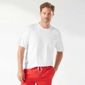 Tommy Bahama Big & Tall Bali Beach Crew T-Shirt - White Mens Tommy Bahama