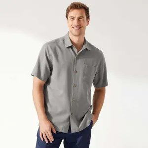 Tommy Bahama Big & Tall Coastal Breeze Check Camp Shirt - Shadow Mens Tommy Bahama