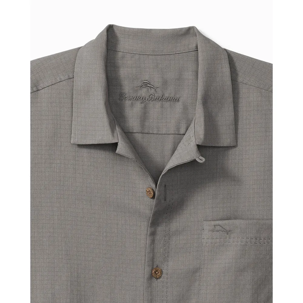 Tommy Bahama Big & Tall Coastal Breeze Check Camp Shirt - Shadow Mens Tommy Bahama