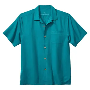 Tommy Bahama Big & Tall Coastal Breeze Check Camp Shirt - Shipwreck Mens Tommy Bahama
