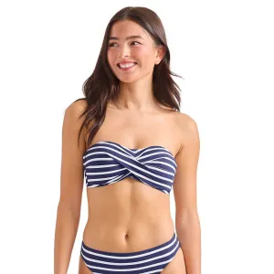 Tommy Bahama Coastline Stripe Twist Bandeau Top - Mare Navy Tommy Bahama Clothing