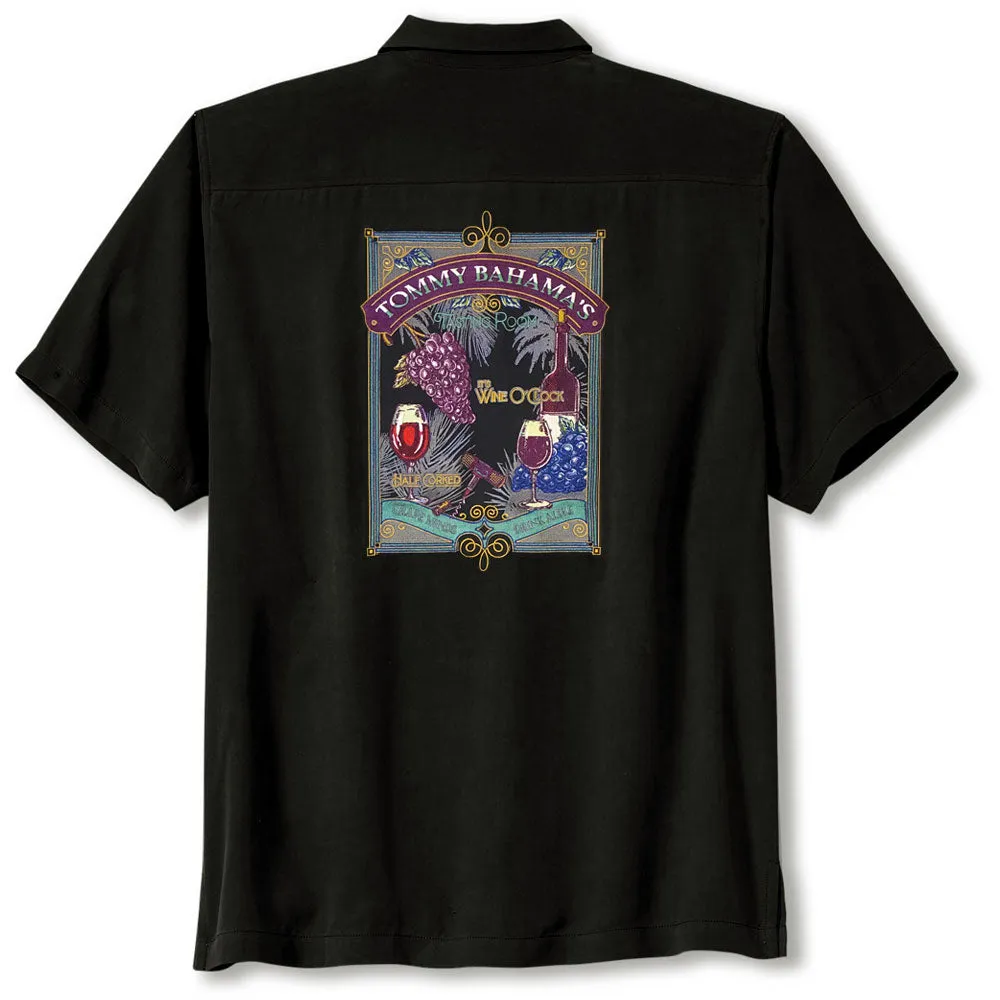 Tommy Bahama Grape Minds Drink Alike Camp Shirt - Black Mens Tommy Bahama