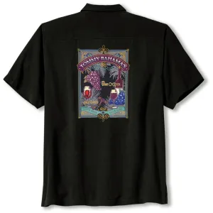 Tommy Bahama Grape Minds Drink Alike Camp Shirt - Black Mens Tommy Bahama