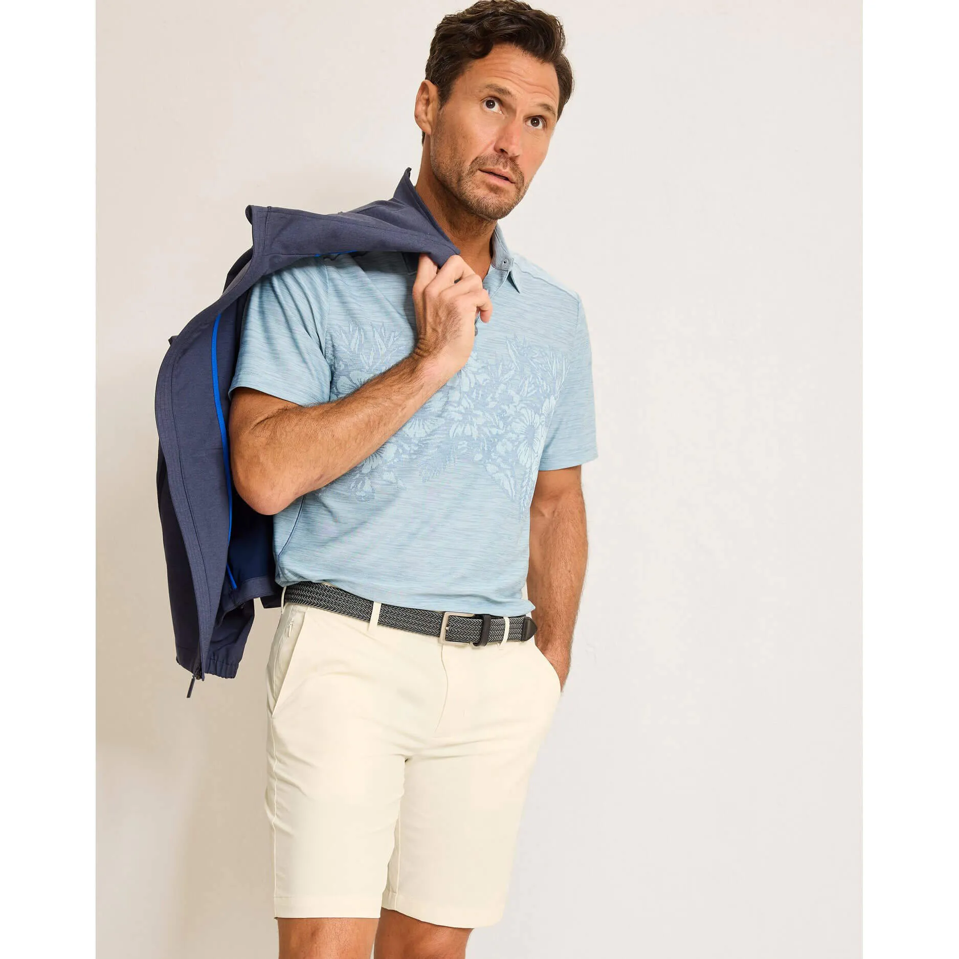 Tommy Bahama IslandZone 9-Inch Chip Shot Shorts - Bleached Sand Mens Tommy Bahama