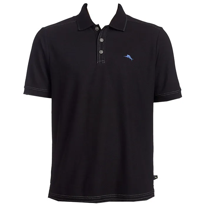 Tommy Bahama IslandZone Emfielder 2.0 Polo Shirt - Black Mens Tommy Bahama