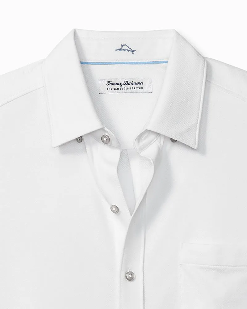 Tommy Bahama Islandzone New San Lucio Stretch Sport Shirt - White Mens Tommy Bahama