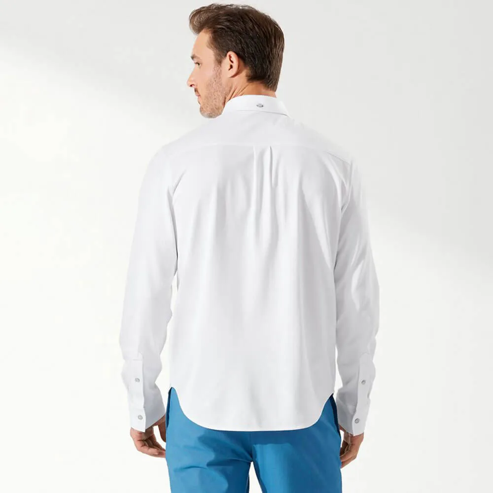 Tommy Bahama Islandzone New San Lucio Stretch Sport Shirt - White Mens Tommy Bahama