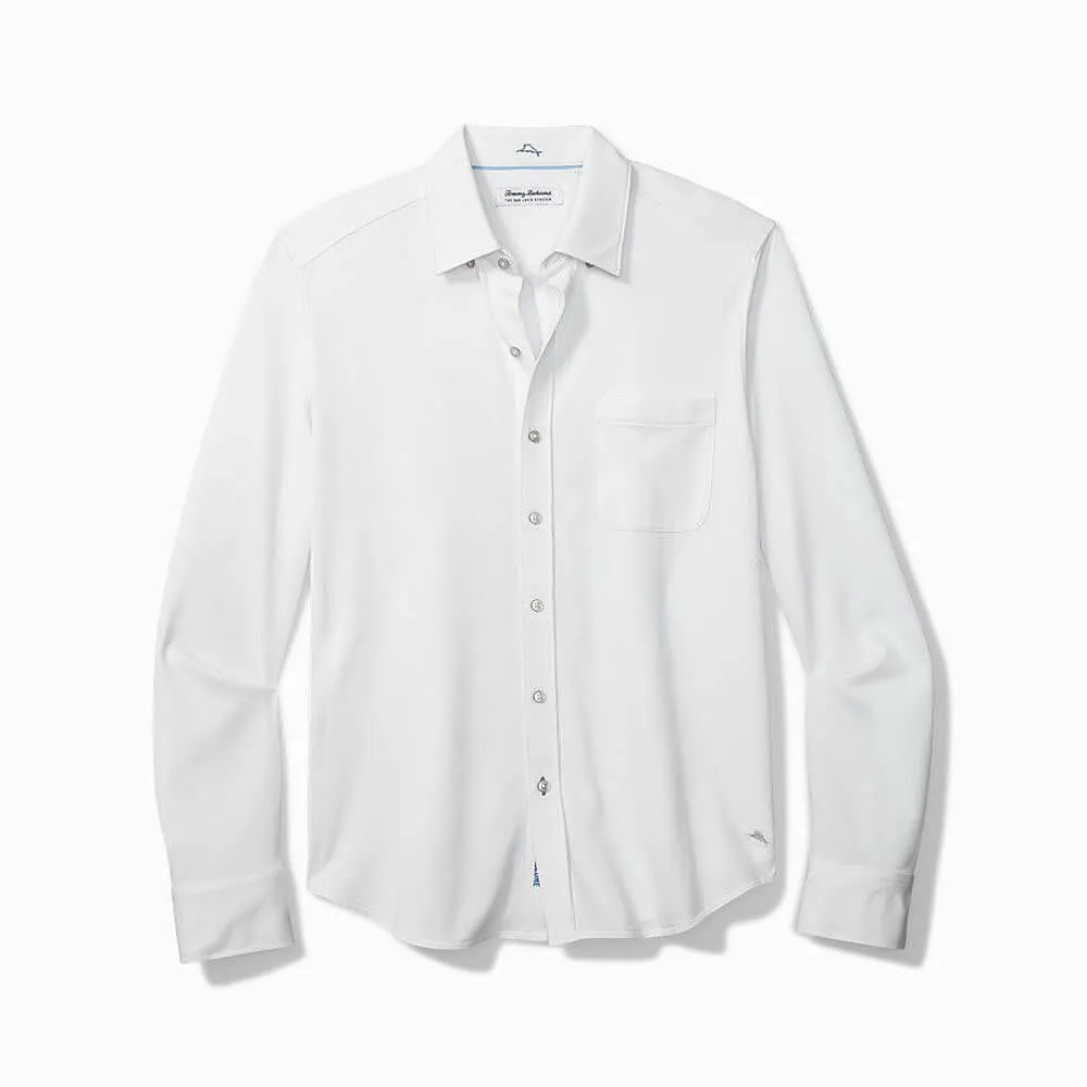 Tommy Bahama Islandzone New San Lucio Stretch Sport Shirt - White Mens Tommy Bahama