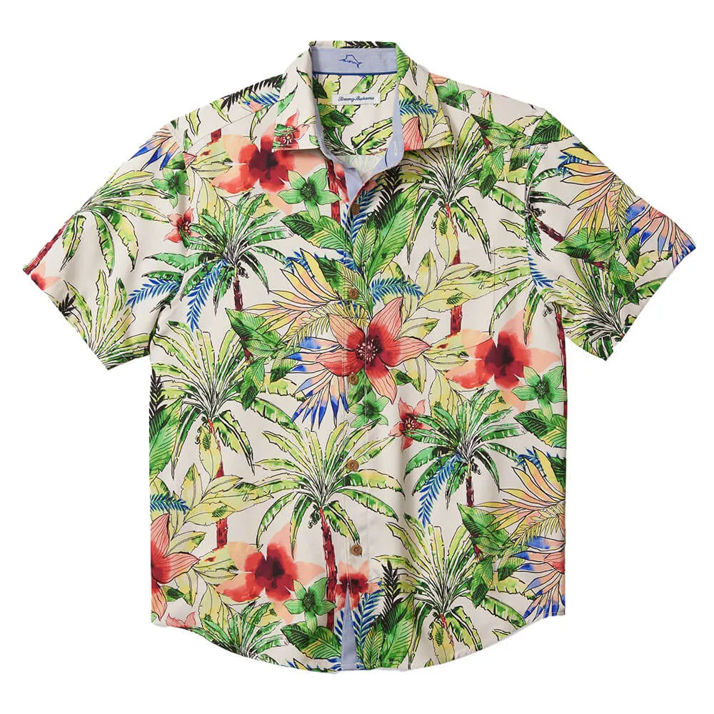 Tommy Bahama IslandZone Tepito Garden Camp Shirt - Coconut Cream Mens Tommy Bahama