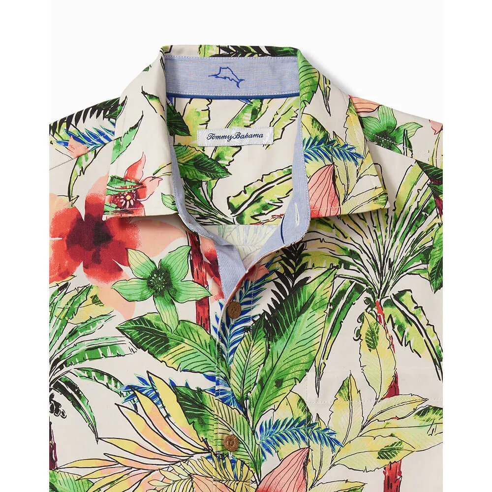 Tommy Bahama IslandZone Tepito Garden Camp Shirt - Coconut Cream Mens Tommy Bahama