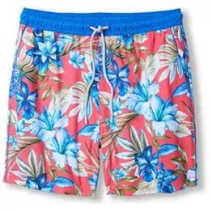 Tommy Bahama Men's 6-Inch Naples Garden Grotto Swim Trunks - Melon Berry Mens Tommy Bahama