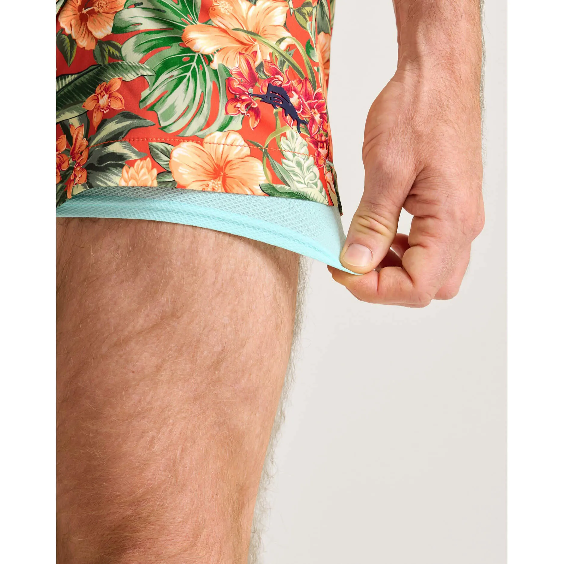 Tommy Bahama Men's 6-Inch Naples Toucan Paradise Swim Trunks - Mango Tango Mens Tommy Bahama
