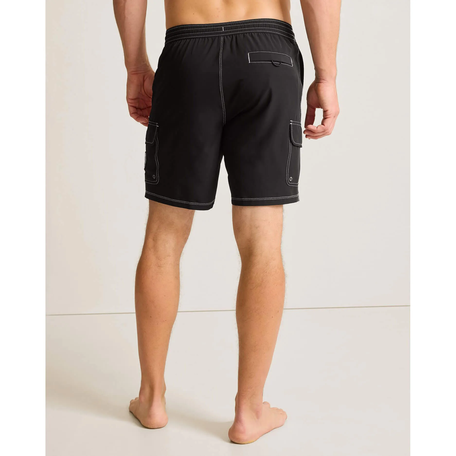 Tommy Bahama Men's 8-Inch Baja Bay Swim Trunks - Black Mens Tommy Bahama