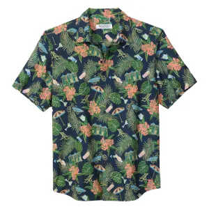 Tommy Bahama Men's Bahama Coast Cabana Freeze Camp Shirt - Island Navy Tommy Bahama Clothing