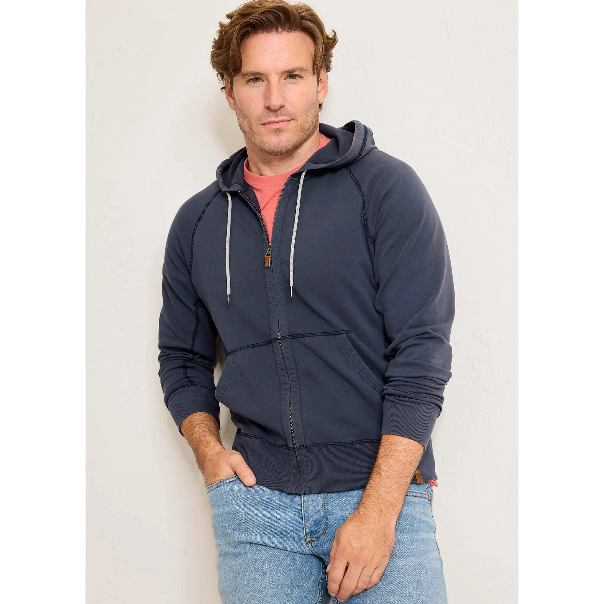 Tommy Bahama Men's Ben And Terry Full Zip Jacket - Ocean Deep Mens Tommy Bahama