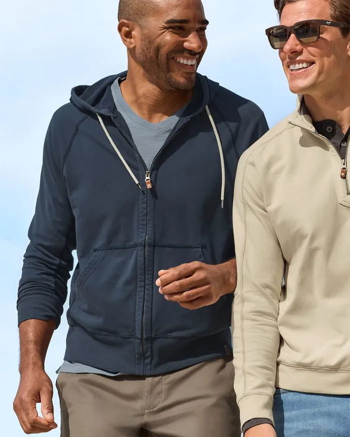 Tommy Bahama Men's Ben And Terry Full Zip Jacket - Ocean Deep Mens Tommy Bahama