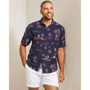 Tommy Bahama Men's Disney Barbeque Blastoff Camp Shirt - Kingdom Blue Tommy Bahama Clothing
