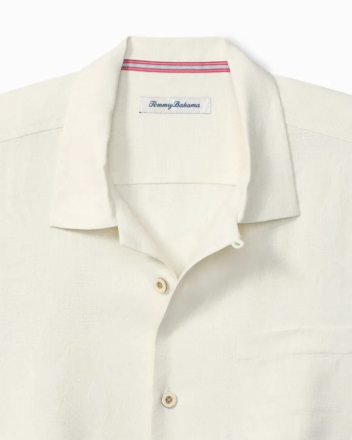 Tommy Bahama Men's Greco Palms Embroidered Silk Camp Shirt - Continental Mens Tommy Bahama