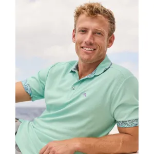 Tommy Bahama Men's IslandZone Azul Gardens Five O'Clock Polo Shirt - Spring Sky Tommy Bahama Clothing