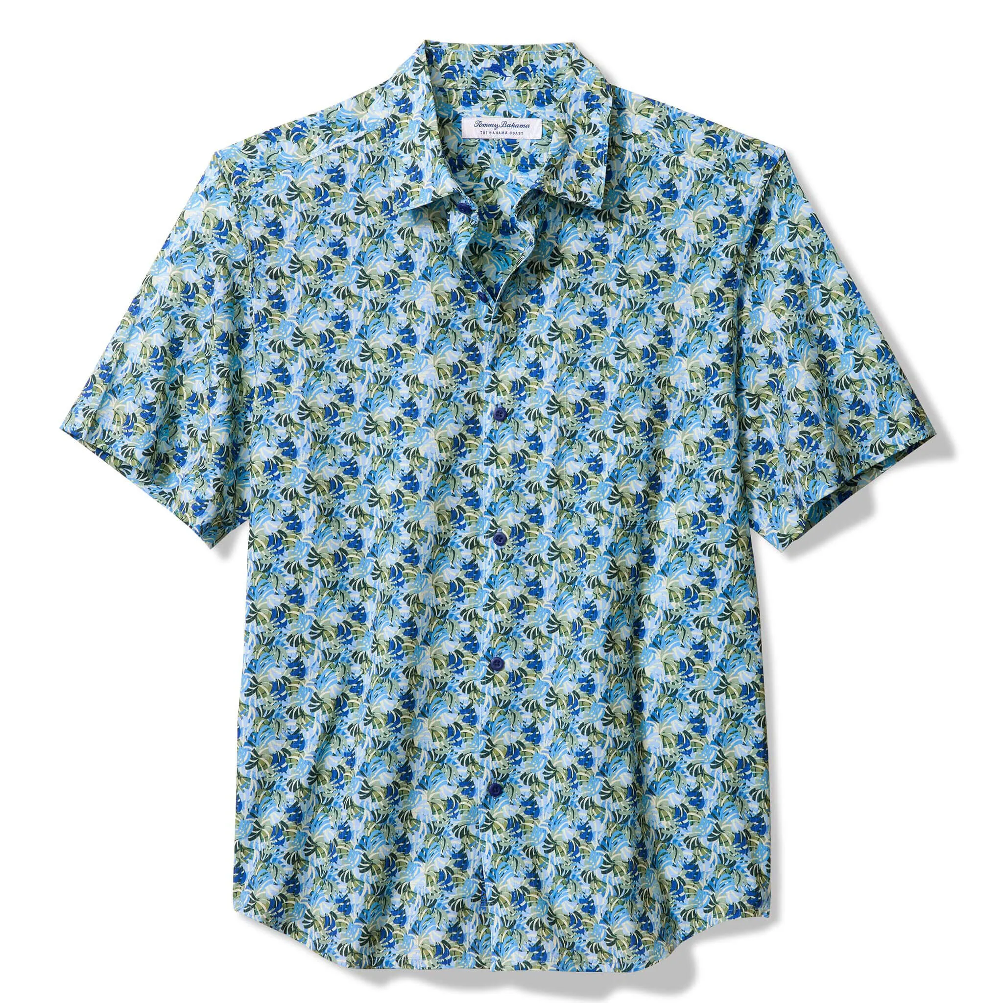 Tommy Bahama Men's IslandZone Bahama Coast Chico Palms Camp Shirt - Blue Monday Mens Tommy Bahama