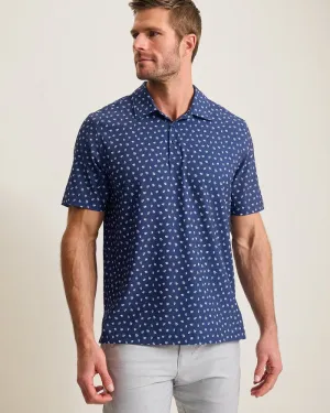 Tommy Bahama Men's IslandZone Bahama Coast Deco Palms Camp Shirt - Bering Blue Tommy Bahama Clothing