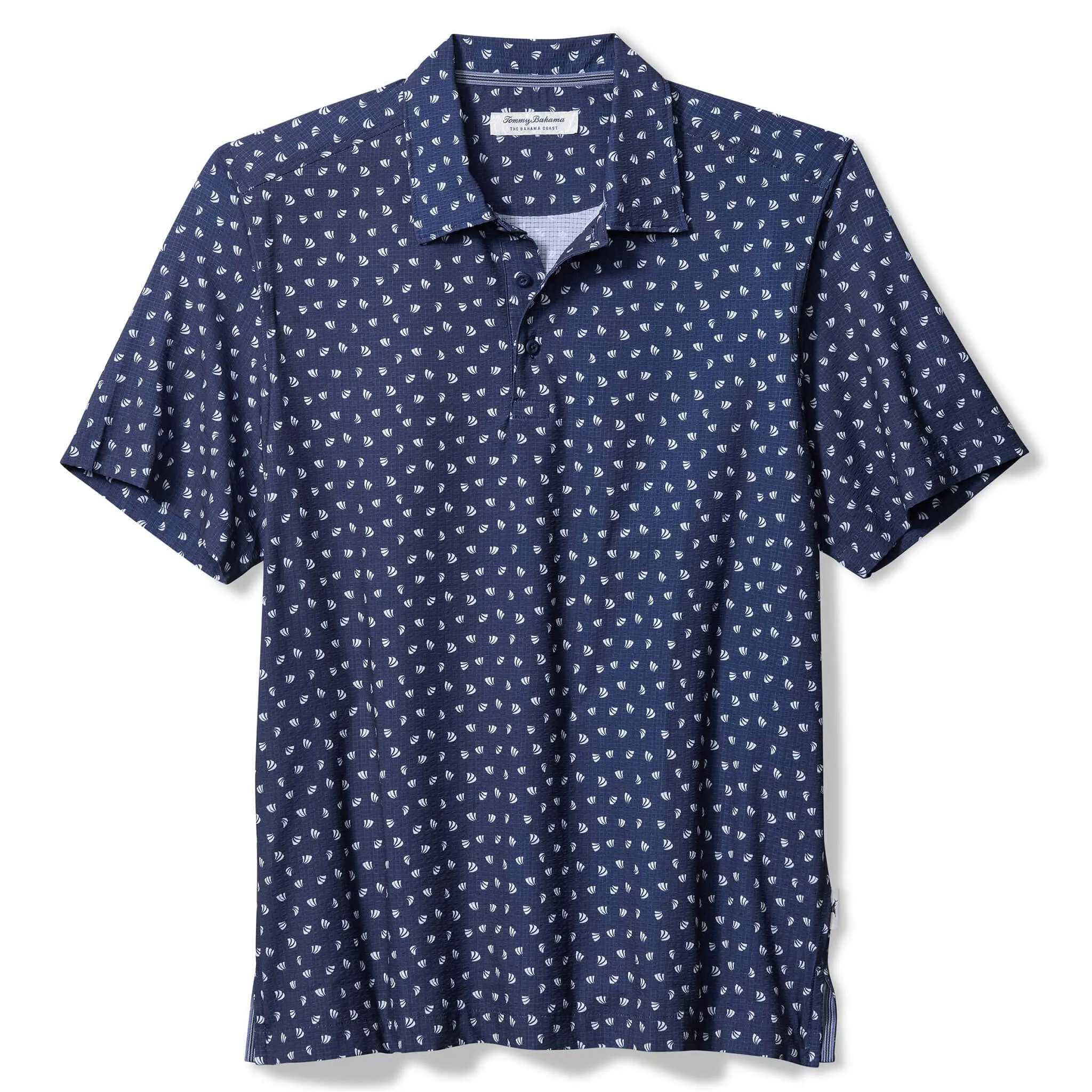 Tommy Bahama Men's IslandZone Bahama Coast Deco Palms Camp Shirt - Bering Blue Tommy Bahama Clothing