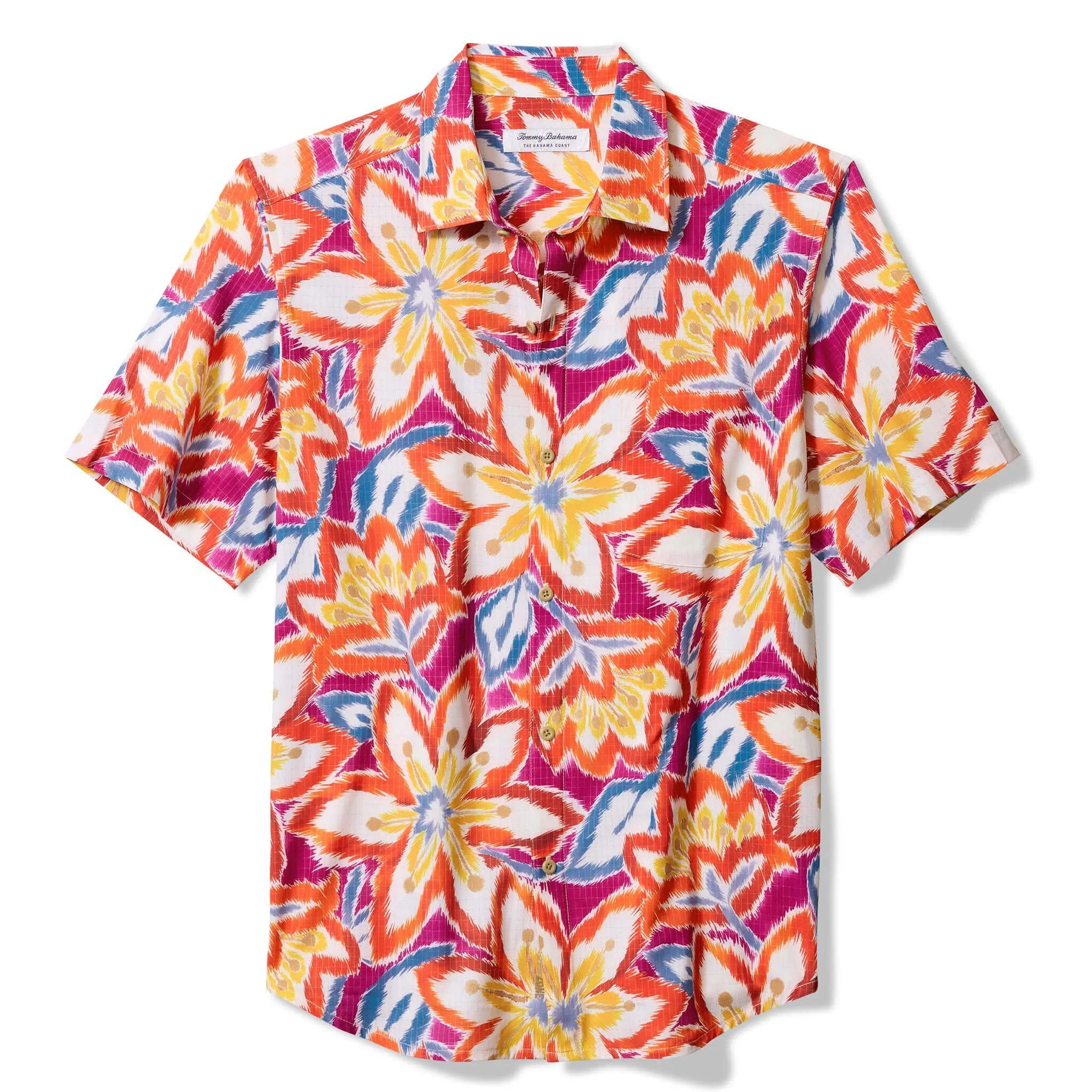 Tommy Bahama Men's IslandZone Bahama Coast Flora Fusion Camp Shirt - Gem Berry Tommy Bahama Clothing