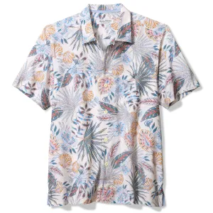 Tommy Bahama Men's IslandZone Bahama Coast Tropic Tango Camp Shirt - Bright White Tommy Bahama Clothing
