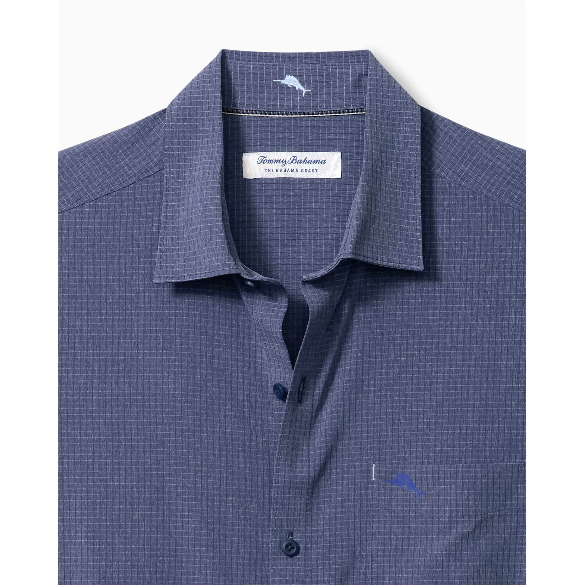 Tommy Bahama Men's IslandZone Bahama Coast Venice Vines Camp Shirt - Dark Bluestone Tommy Bahama Clothing