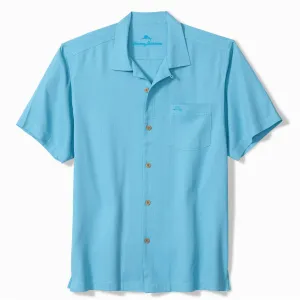 Tommy Bahama Men's IslandZone Coastal Breeze Check Camp Shirt - Air Blue Mens Tommy Bahama
