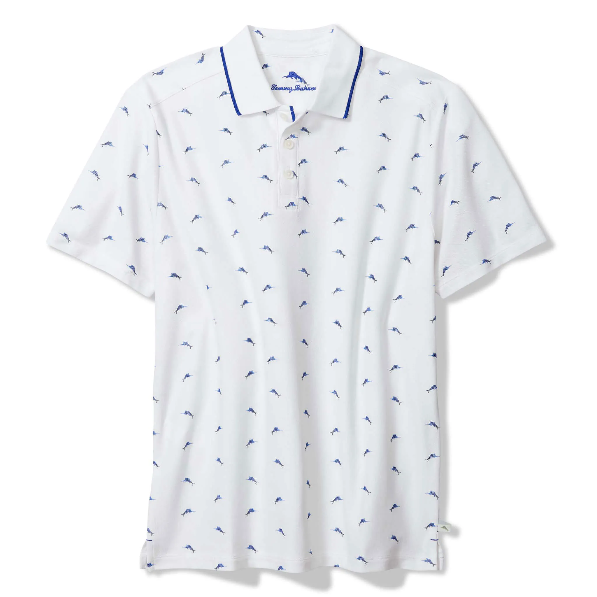 Tommy Bahama Men's IslandZone Marlin Vibes Polo Shirt - White Mens Tommy Bahama