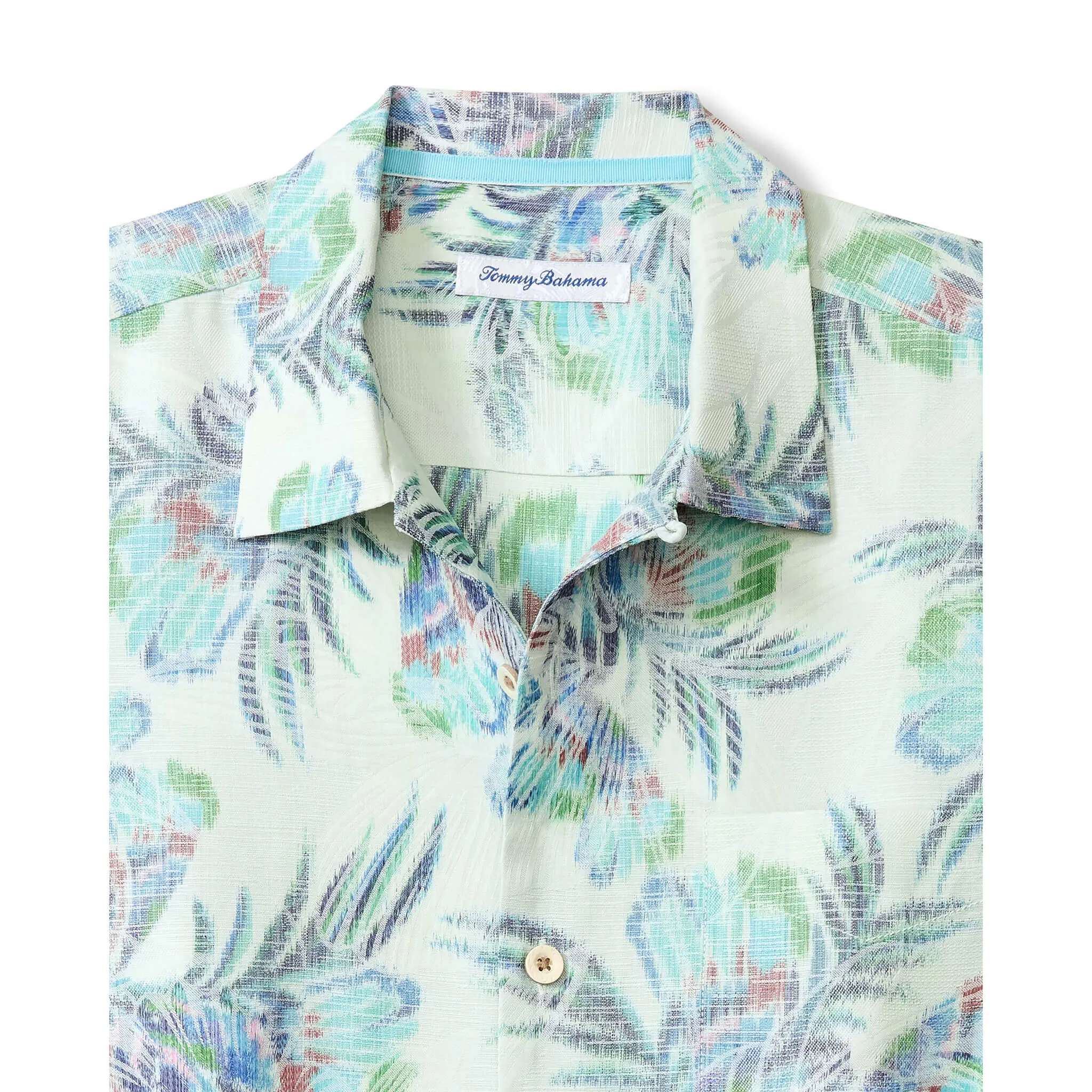 Tommy Bahama Men's IslandZone Mirante Mirage Camp Shirt - Vanilla Ice Tommy Bahama Clothing
