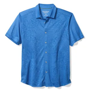 Tommy Bahama Men's IslandZone Palm Coast Cascade Vines Camp Shirt - Blue Surf Tommy Bahama Clothing