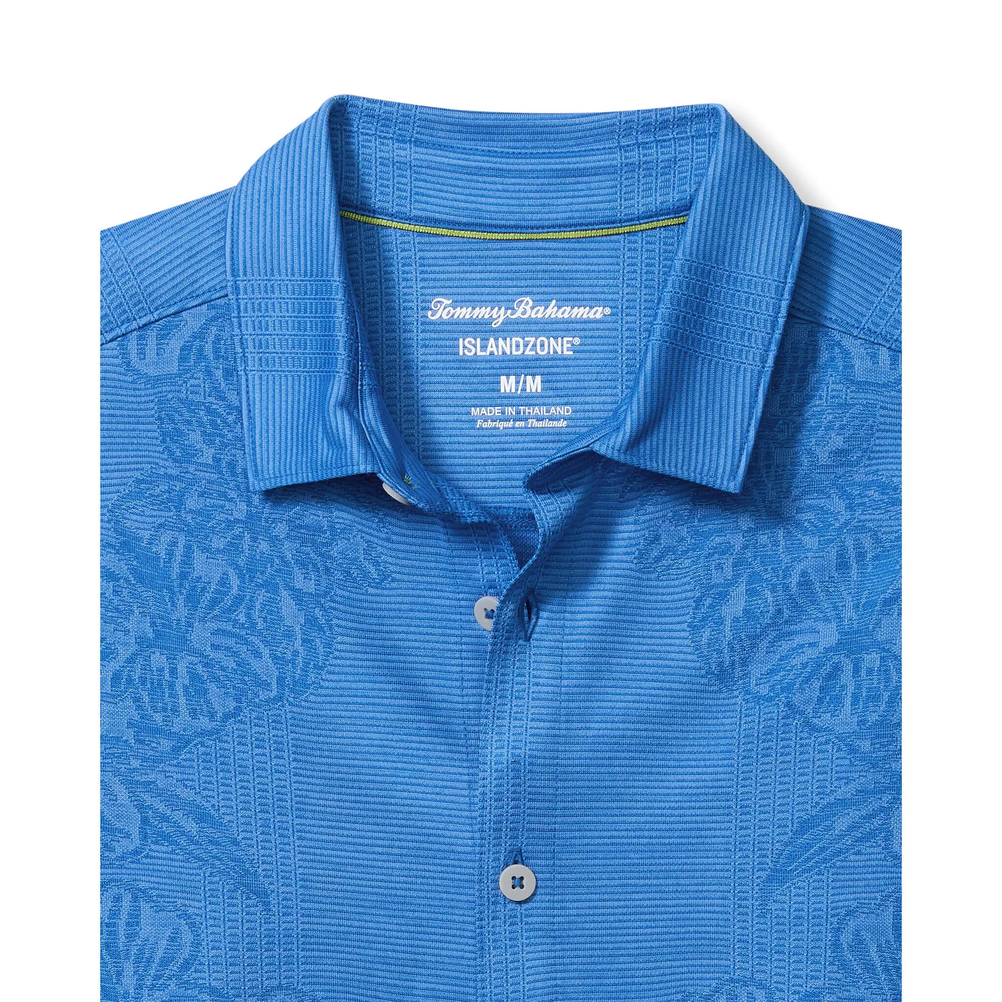 Tommy Bahama Men's IslandZone Palm Coast Cascade Vines Camp Shirt - Blue Surf Tommy Bahama Clothing