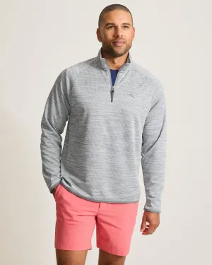 Tommy Bahama Men's IslandZone Palm Pro Half Zip Pullover Sweater - Bala Shark Mens Tommy Bahama