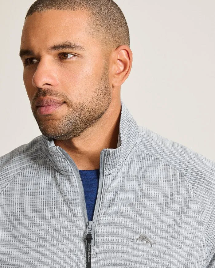 Tommy Bahama Men's IslandZone Palm Pro Half Zip Pullover Sweater - Bala Shark Mens Tommy Bahama