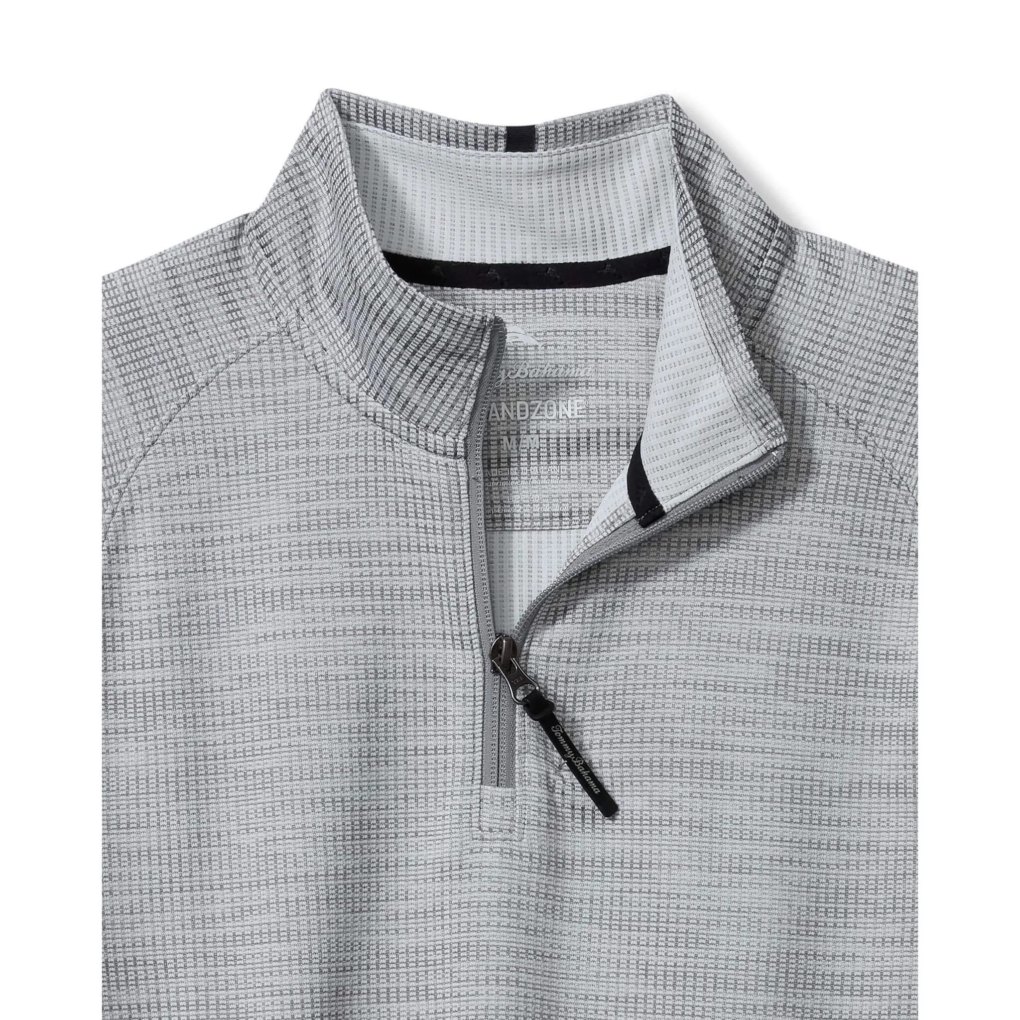 Tommy Bahama Men's IslandZone Palm Pro Half Zip Pullover Sweater - Bala Shark Mens Tommy Bahama